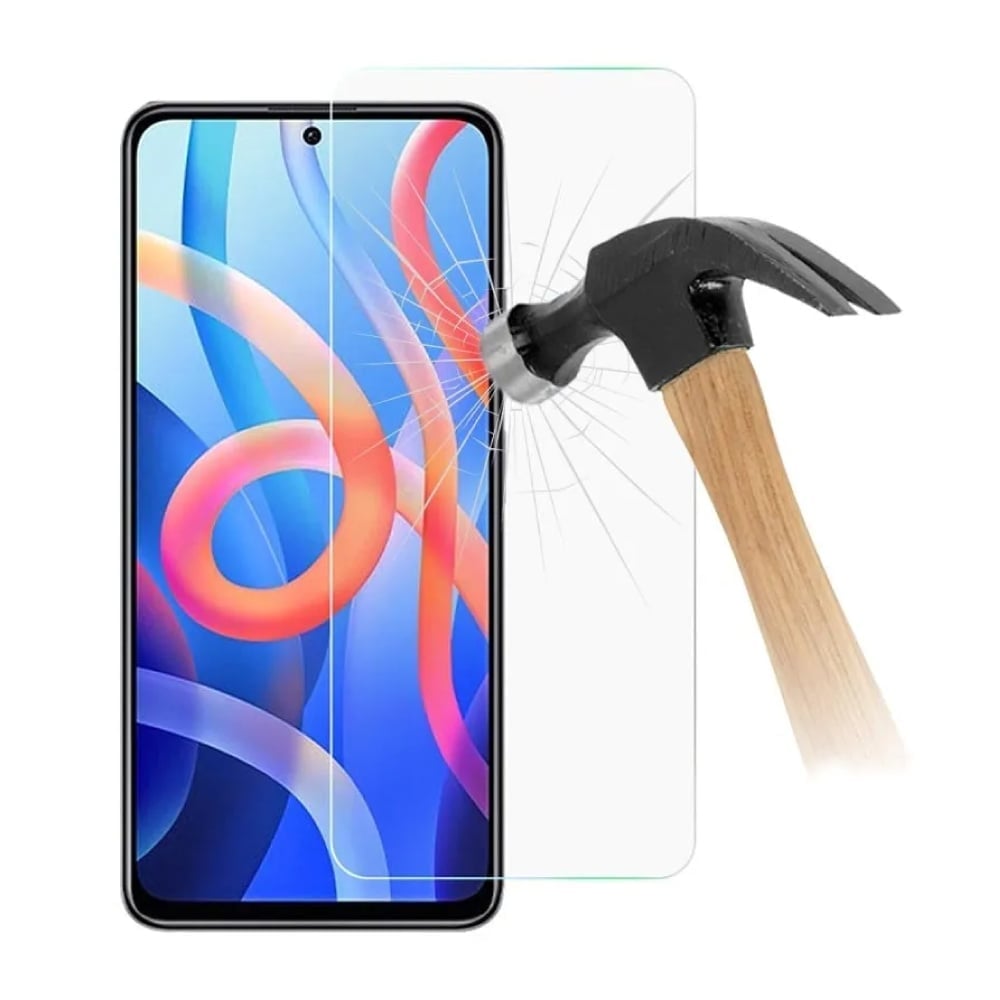 Stuff Certified® Lot de 4 protections d'écran en verre trempé pour Xiaomi Poco M5s