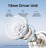 Vention Echo Lite E11 Wireless Earphones - Bluetooth 5.4 - HiFi Earbuds TWS Headphones - White