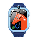 Blackview Montre connectée Z20 pour enfants - GPS - Appel vidéo - SOS - Bleu