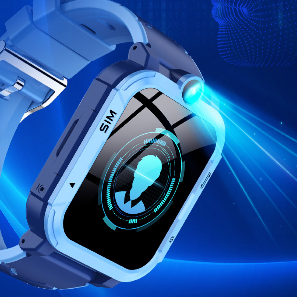 Blackview Z20 Kinder-Smartwatch – GPS-Tracker – Videoanruf – SOS – Smartband-Uhr für Kinder – Blau