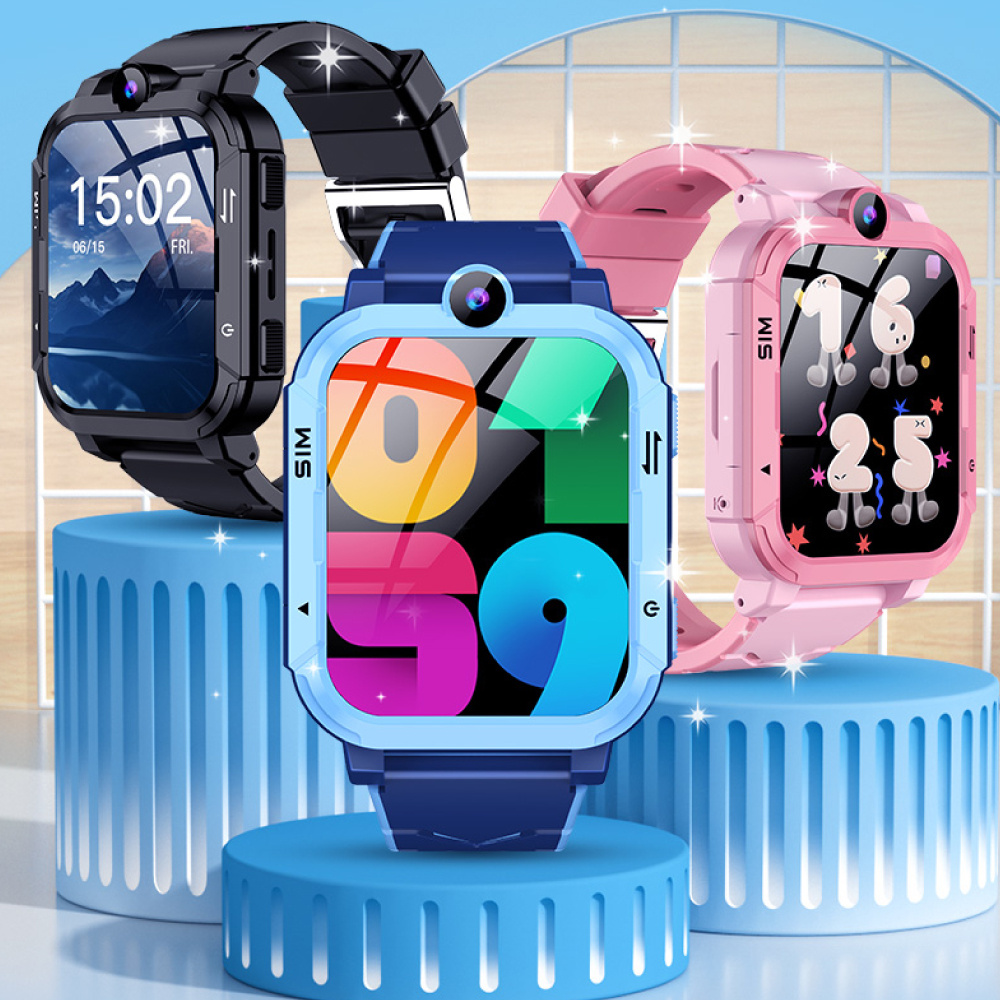 Blackview Montre connectée Z20 pour enfants - GPS - Appel vidéo - SOS - Rose