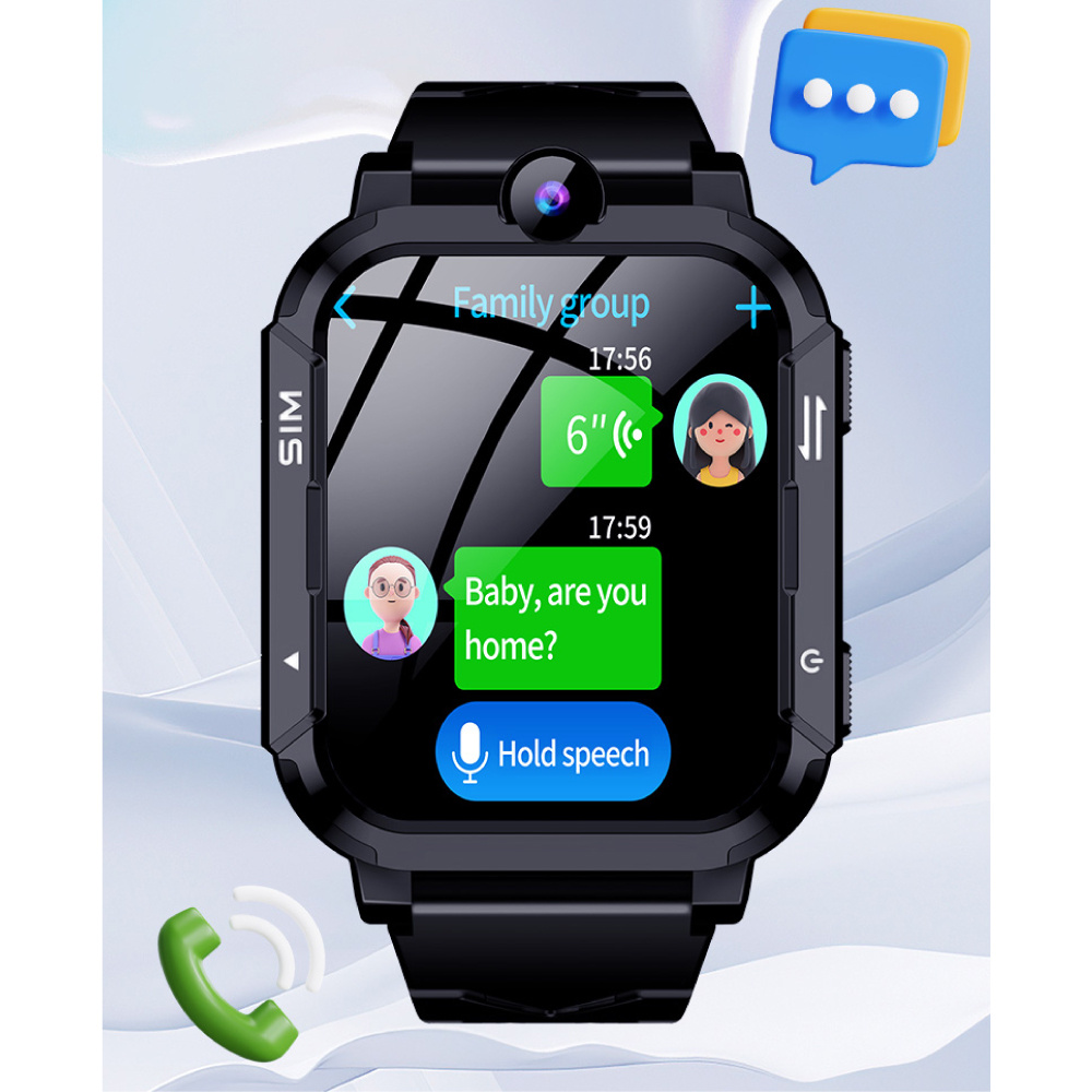 Blackview Z20 Kids Smartwatch - GPS Tracker - Rozmowy wideo - SOS - Dla dzieci Smartband Watch - Różowy