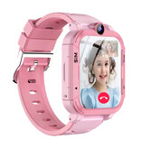 Blackview Reloj inteligente Z20 para niños - Rastreador GPS - Videollamada - SOS - Pulsera inteligente para niños - Rosa