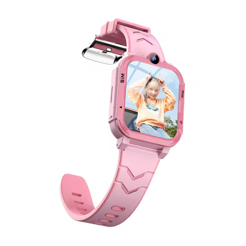 Blackview Montre connectée Z20 pour enfants - GPS - Appel vidéo - SOS - Rose
