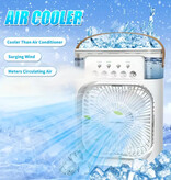 RUDECK Draagbare Ventilator / Humidifier / Air Conditoner - Mini USB Luchtkoeler - Wit