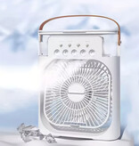 RUDECK Ventilateur/humidificateur/climatiseur portable - Mini refroidisseur d'air USB - Noir