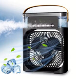 RUDECK Ventilateur/humidificateur/climatiseur portable - Mini refroidisseur d'air USB - Noir