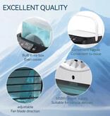 RUDECK Portable Air Conditioner - Mini USB Air Cooler - 900ml Water Tank - White