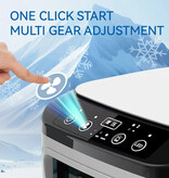 RUDECK Portable Air Conditioner - Mini USB Air Cooler - 900ml Water Tank - White