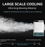 RUDECK Draagbare Air Conditoner - Mini USB Luchtkoeler - 900ml Watertank - Wit