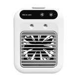 BALASHOV Ventilatore condizionatore portatile - Mini raffrescatore d'aria USB - Serbatoio d'acqua da 500 ml - Bianco