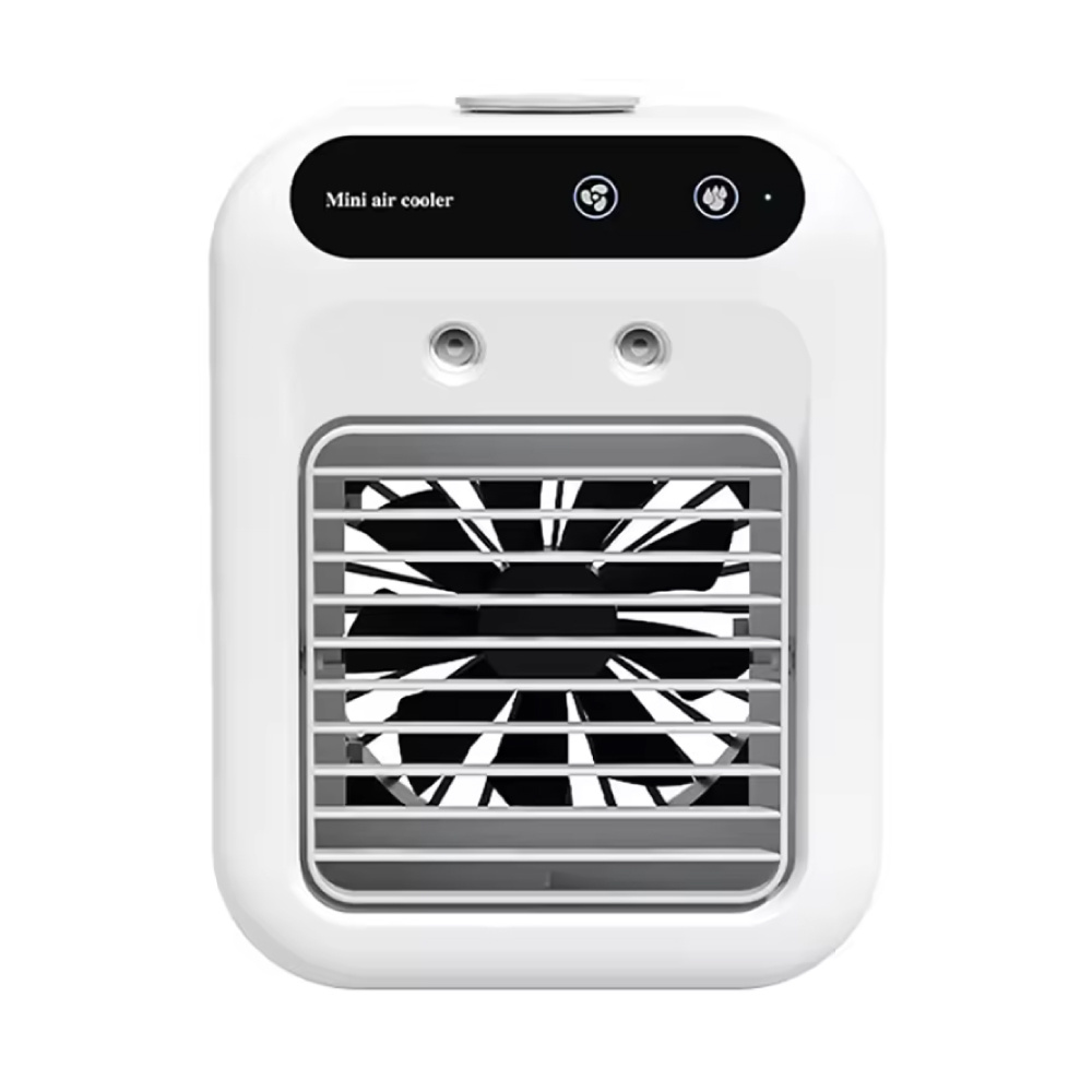 BALASHOV Tragbarer Klimaanlagenlüfter - Mini-USB-Luftkühler - 500 ml Wassertank - Weiß