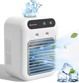 BALASHOV Aire acondicionado portátil - Mini enfriador de aire USB - Tanque de agua de 500 ml - Blanco