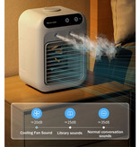 BALASHOV Draagbare Air Conditoner Ventilator - Mini USB Luchtkoeler - 500ml Watertank - Wit