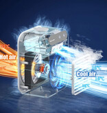 BALASHOV Ventilatore condizionatore portatile - Mini raffrescatore d'aria USB - Serbatoio d'acqua da 500 ml - Bianco