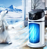 Stuff Certified® Draagbare Air Conditoner Ventilator Humidifier - Mini USB Luchtkoeler - 300ml Watertank - Wit