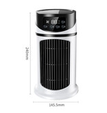 Stuff Certified® Condizionatore d'aria portatile, ventilatore e umidificatore - Mini raffrescatore d'aria USB - Serbatoio d'acqua da 300 ml - Bianco