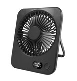 Stuff Certified® F10 Mini Ventilator - 5 Standen - Draagbare Fan USB Oplaadbaar - Zwart
