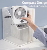 Stuff Certified® F10 Mini Fan - 5 Modes - Portable Fan USB Rechargeable - White