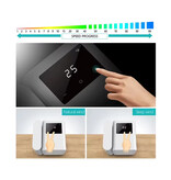 Microhoo Climatiseur portable - Mini refroidisseur d'air USB - Réservoir d'eau de 1000 ml - Blanc