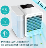 Microhoo Przenośny wentylator klimatyzatora - Mini USB Air Cooler - Zbiornik na wodę 1000 ml - Biały