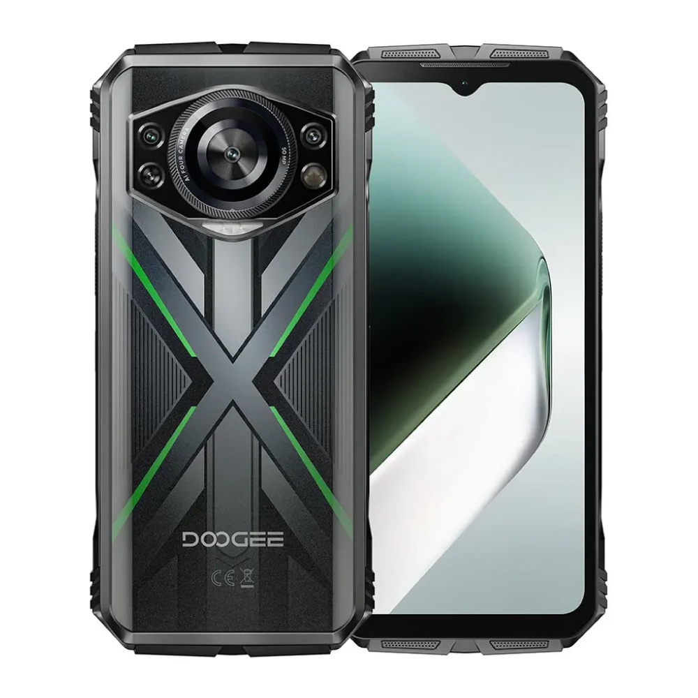 Doogee S Cyber Pro Smartphone Outdoor - Octa Core - 32 GB RAM - 256 GB Opslag - 50 MP Camera - 10800mAh Batterij - Groen