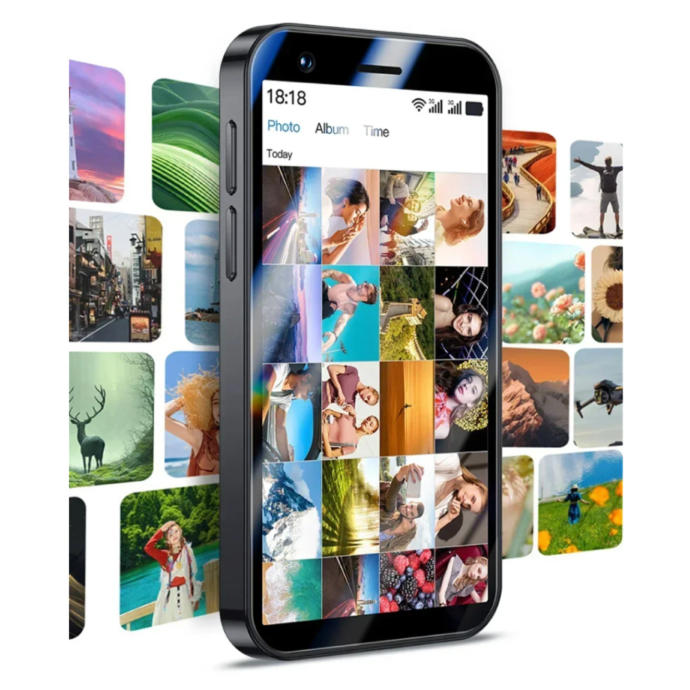 SOYES Smartphone P70 Pro Max Mini - 1 GB de RAM - 16 GB de almacenamiento - Cámara de 2 MP - Batería de 2000 mAh - Negro