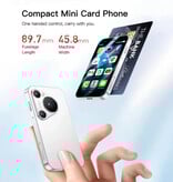 SOYES Mini smartphone P70 Pro Max - 1 Go de RAM - 16 Go de stockage - Appareil photo 2 MP - Batterie 2000 mAh - Blanc