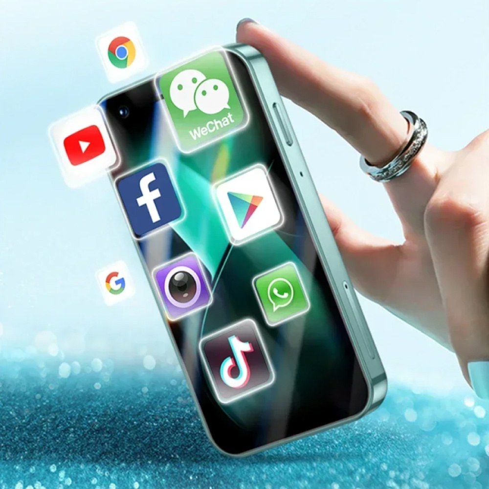 SOYES Smartphone P70 Pro Max Mini - 1 GB di RAM - 16 GB di memoria - Fotocamera da 2 MP - Batteria da 2000 mAh - Bianco