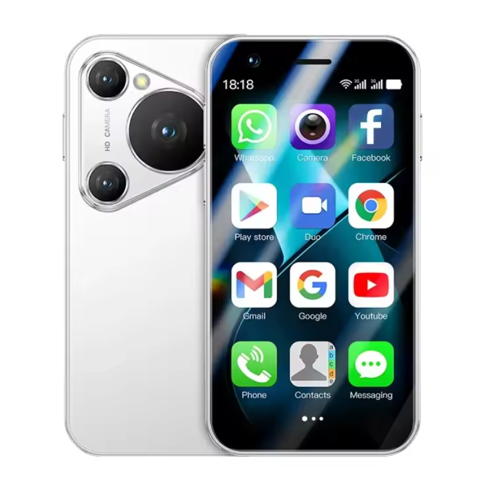 P70 Pro Max Mini Smartphone - 1 GB RAM - 16 GB pamięci masowej - Aparat 2 MP - Bateria 2000 mAh - Biały