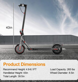 JUICEASE Trottinette électrique pliable E1 Pro v5.2 - Smart E Step - 600 W - 31 km/h - Noire