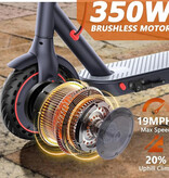 JUICEASE Patinete eléctrico plegable E1 Pro - Smart E Step - 350 W - 31 km/h - Negro