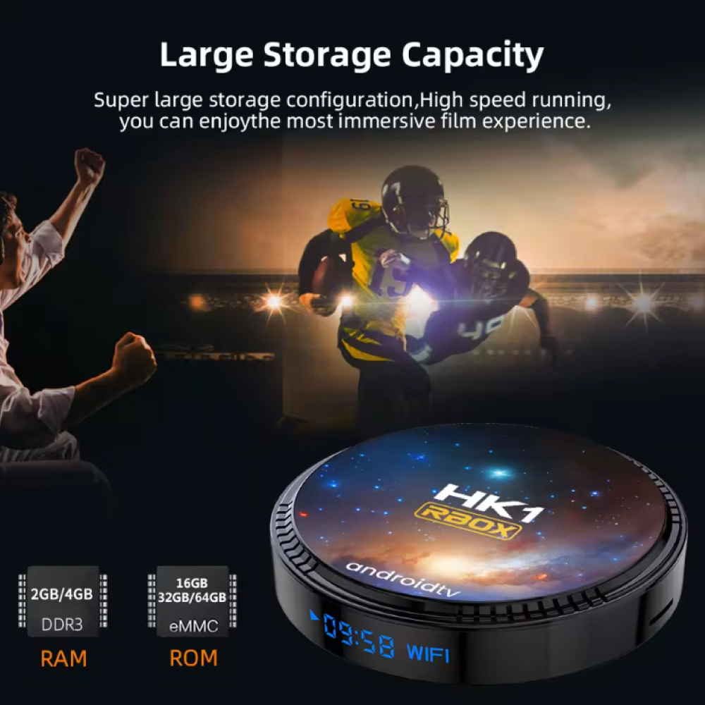 Stuff Certified® HK1 RBOX TV Box - Mediaspeler Android Kodi 4K - 4GB RAM - 32GB Opslagruimte