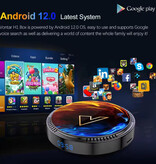 Vontar H1 TV Box Mediaspeler - Android 12.0 Kodi 8K - 2GB RAM - 16GB Opslagruimte