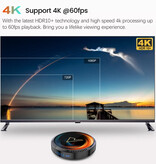 Vontar Odtwarzacz multimedialny W2 TV Box – Android 11 Kodi 4K – 4 GB RAM – 64 GB pamięci