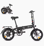 Dyu Bicicletta elettrica pieghevole A1F - Smart E Bike - Batteria da 250 W e 7,5 Ah - Nera