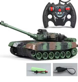 CONUSEA Tanque militar RC con control remoto - Modelo M1 Leopard 2 - Verde camuflaje