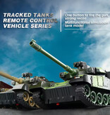 CONUSEA Tanque militar RC con control remoto - Modelo M1 Leopard 2 - Verde camuflaje