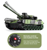 CONUSEA Tanque militar RC con control remoto - Modelo M1 Leopard 2 - Verde camuflaje