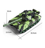 CONUSEA Tanque militar RC con control remoto - Modelo M1 Leopard 2 - Verde camuflaje