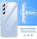 ZEKS Funda completa 360° para Samsung Galaxy A06 - Funda de silicona TPU transparente + protector de pantalla PET