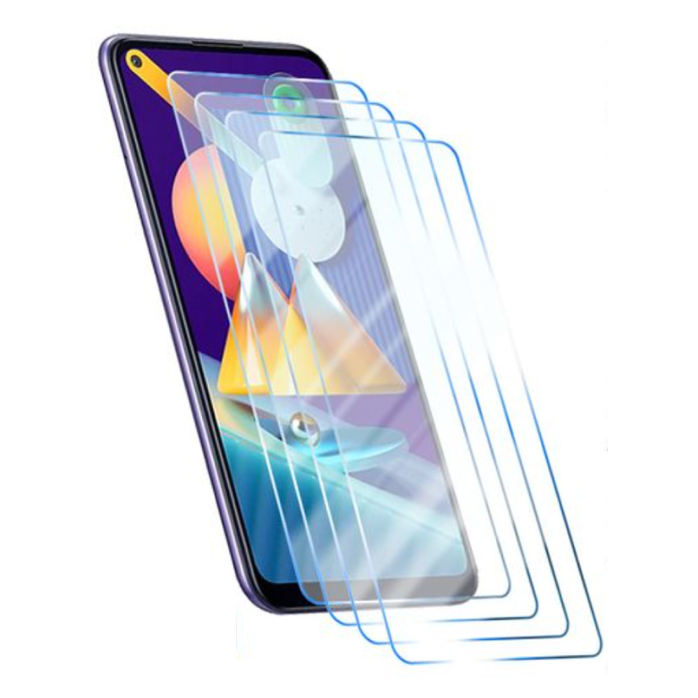 Protector de pantalla para Samsung Galaxy A52s (5G), paquete de 4 (vidrio templado con película 9H)