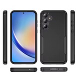 Stuff Certified® Custodia Armor per Samsung Galaxy A55 (5G) - Custodia in PC + TPU di grado militare - Rosso