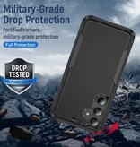 Stuff Certified® Funda protectora para Samsung Galaxy A55 (5G) - PC + TPU de grado militar - Rojo