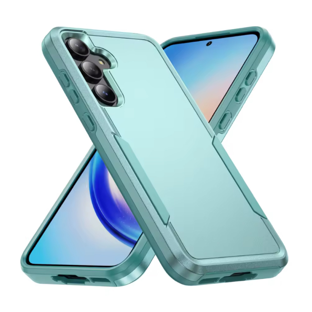 Stuff Certified® Samsung Galaxy S24 FE Armor Case - PC + TPU-Abdeckung in Militärqualität - Grün
