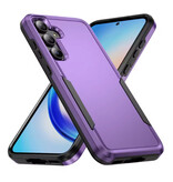 Stuff Certified® Coque Armor pour Samsung Galaxy S23 FE – Coque PC + TPU de qualité militaire – Violet