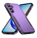Stuff Certified® Custodia Armor per Samsung Galaxy S22 - Custodia in PC + TPU di grado militare - Viola