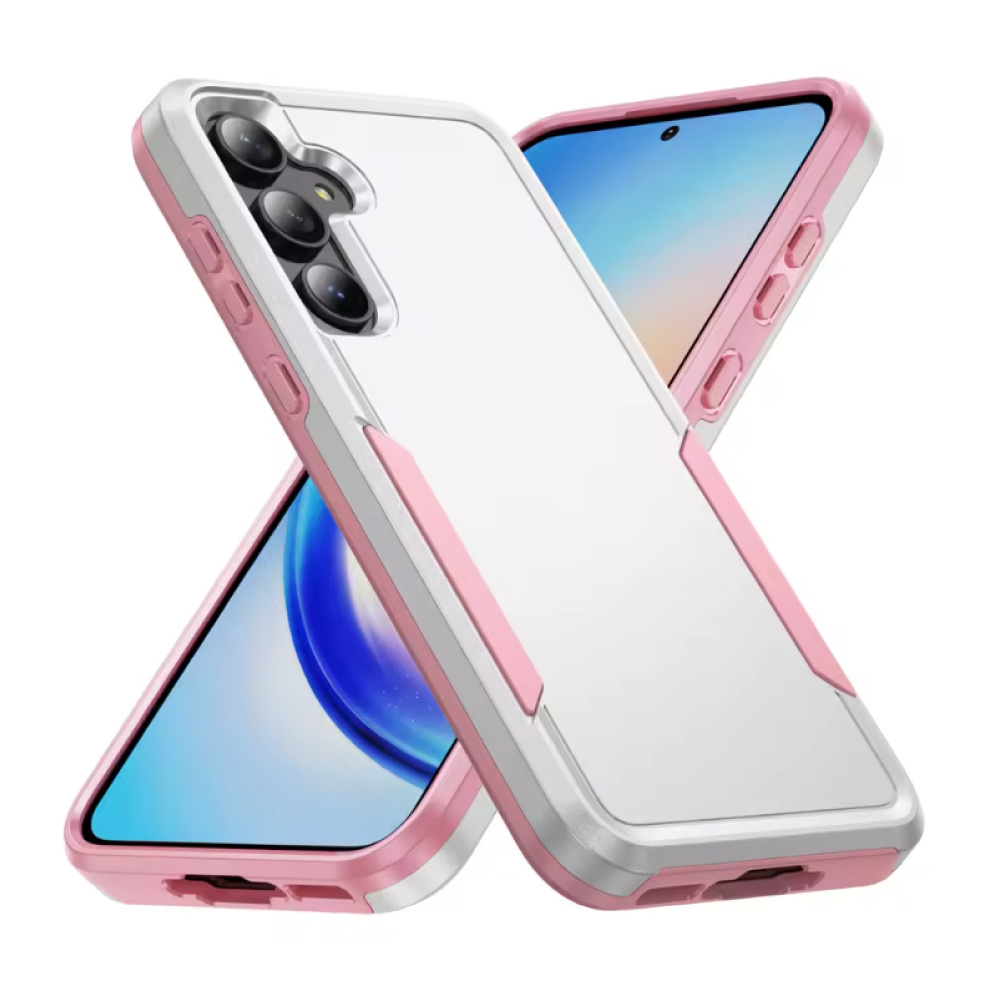 Samsung Galaxy A16 Armor Case - Military Grade PC + TPU Cover - White