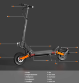 Joyor S8-S-Z Vouwbare Elektrische Scooter - Off-Road Smart E Step - 600W - 25 km/u - Zwart