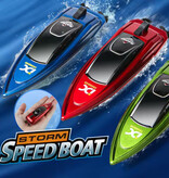 Stuff Certified® HC-805 RC Speed boat z pilotem - Zabawki do basenu Wodoodporne - Czerwony